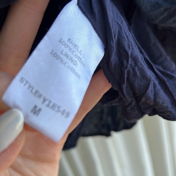 DO + BE - size medium - easy navy blue ruffled sleeveless summer dress - Picture 6 of 7